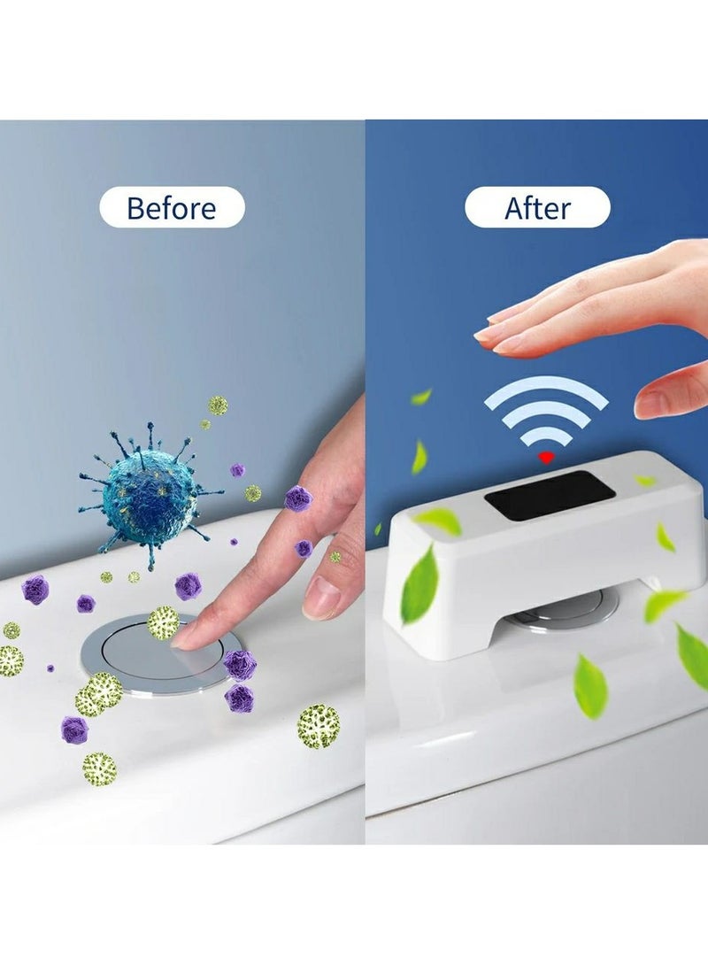 فيجن 2 جهاز فتح السيفون الأتوماتيكي ,مشغل سيفون ذكي بدون تلامس يعمل بالأشعة ,ضد المياة ببطارية شحن مانع لإنتقال العدوي والبكتريا  للمنزل والسفر,أبيض - Image 5