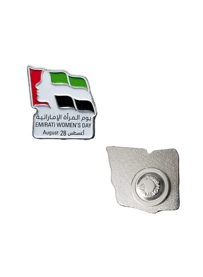 PRINTSHOP4ME Emirati Women's Day Lapel Pin Badges – Enamel Pins for Celebrating August 28th - UAE National Day Gifts for Women – Ideal for Clothing, Bags, and Accessories - Image 1