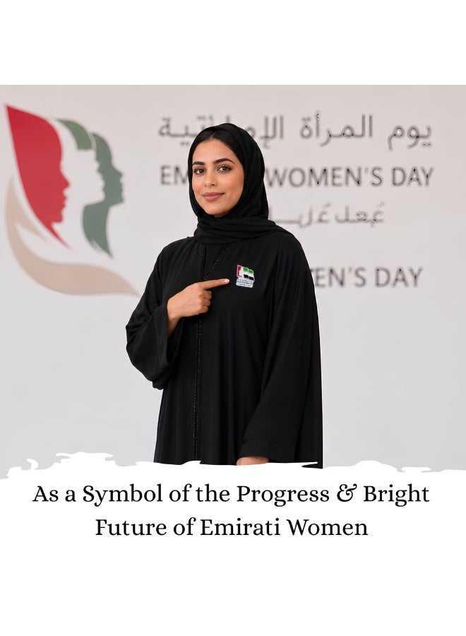 PRINTSHOP4ME Emirati Women's Day Lapel Pin Badges – Enamel Pins for Celebrating August 28th - UAE National Day Gifts for Women – Ideal for Clothing, Bags, and Accessories - Image 2