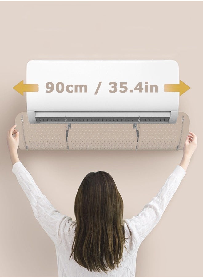 OAGA - Split Air Conditioner Deflector, Ac Deflector Easy Installation Without Punching For Wall, Telescopic Wind Shield for Optimized Airflow Control - Image 1