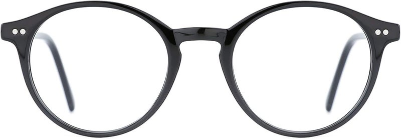 TIJN Blue Light Blocking Glasses Men Women Vintage Thick Round Rim Frame Eyeglasses - Image 1