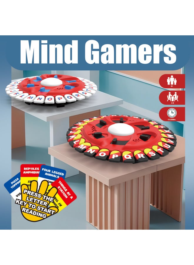 لعبة لوحة كروس بوردر 26 مفتاحًا على شكل قرص دوار، لعبة تفاعلية من MindGamers لتخفيف الضغط على الحروف الأبجدية المجنونة - اللون: Xdl8803-26 لعبة سطح المكتب للأحرف الرئيسية (صندوق ألوان إنجليزي) - Image 3