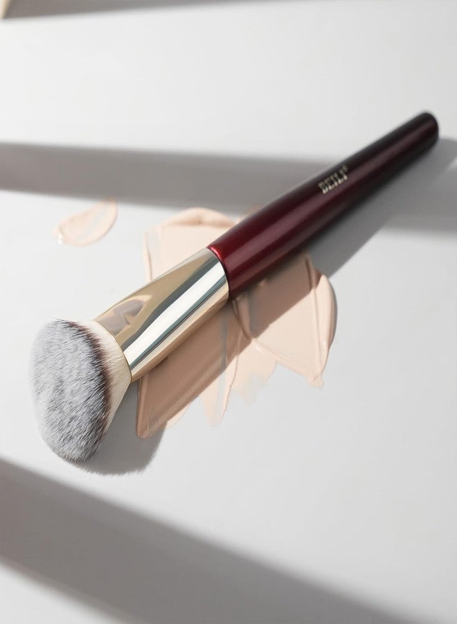 BEILI Contoured Foundation Brush - Flat Angled Foundation Brush - Face Brush For Liquid Or Cream Foundations - Dense Synthetic Bristles Kabuki Brush - Image 3