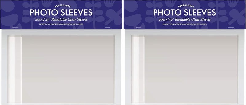 Photo Sleeves Protector 200 Count (5x7) (Pack of 2)