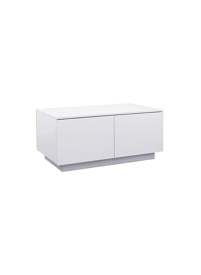 DANUBE HOME Oklahoma Coffee Multifunctional Living Room Table Space Saving Rectangular Center Table Modern Design Furniture 100x60x45cm White  - Image 3