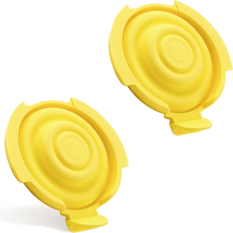 Generic Membrane Compatible with Medela Pump Parts 2Pack BPA Free Silicone Membranes Compatible with PersonalFit Flex connectors Yellow - Image 1