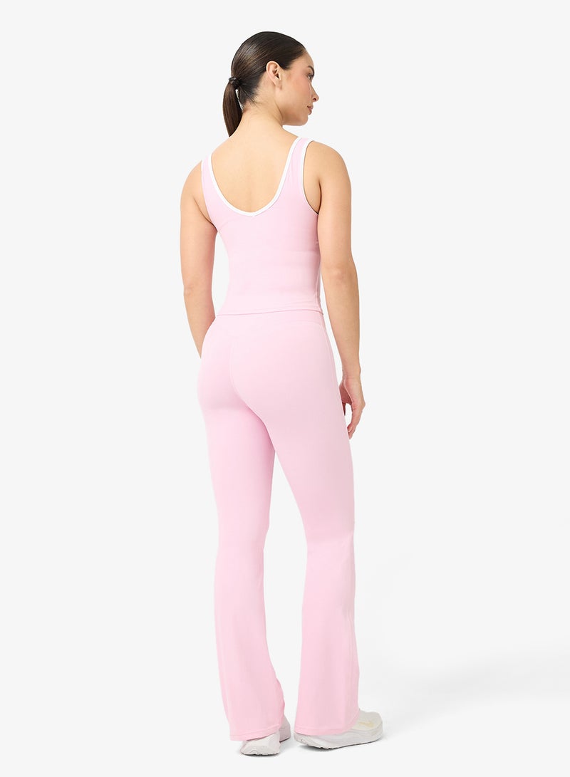 فورورد طقم تانك توب بدون خياطة بلمسة ناعمة وسروال واسع الأرجل - Image 2