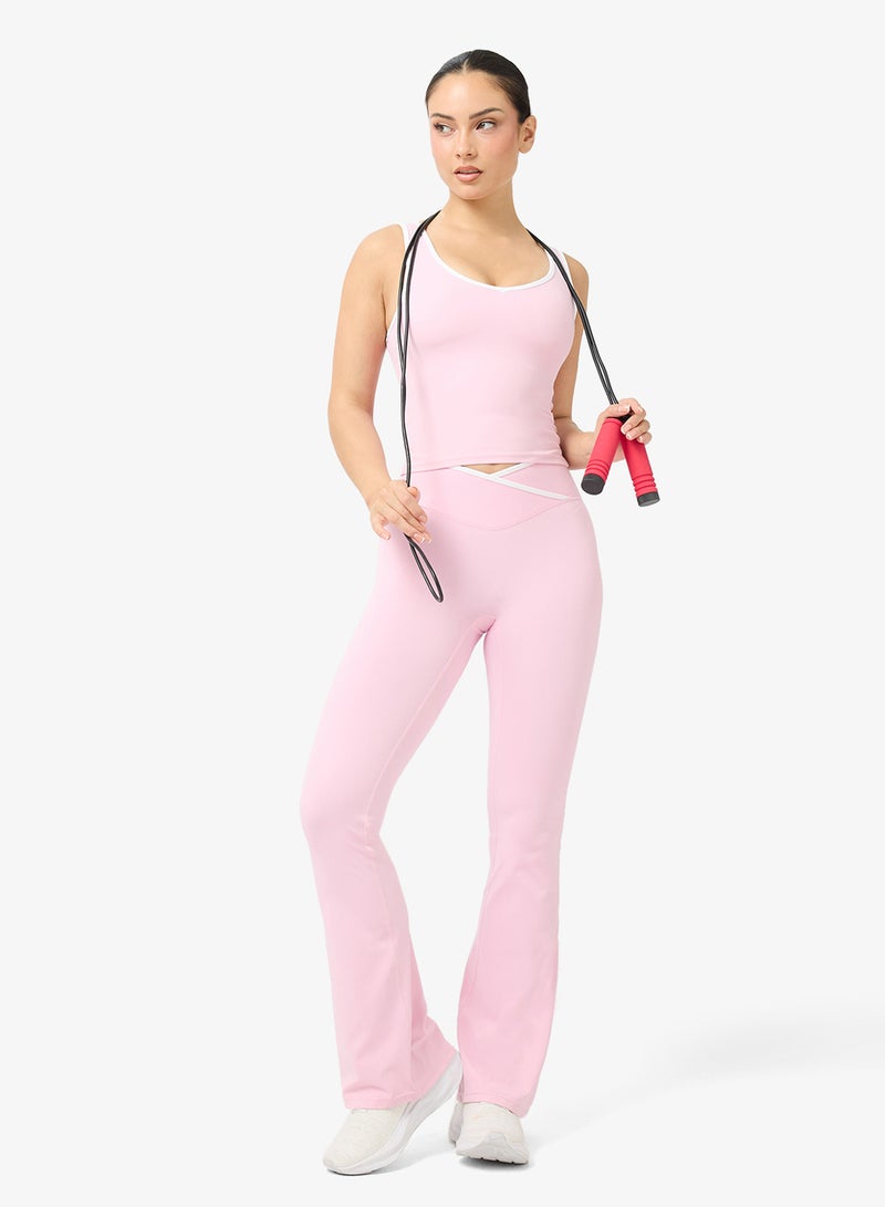 فورورد طقم تانك توب بدون خياطة بلمسة ناعمة وسروال واسع الأرجل - Image 5