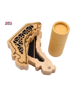 RSG RSG - Mini Wooden Oud Incense Burner UAE Map Design with 10pcs 1.3mm Oud Sticks – A10-1S  - Image 1