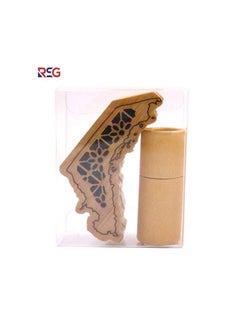 RSG RSG - Mini Wooden Oud Incense Burner UAE Map Design with 10pcs 1.3mm Oud Sticks – A10-1S  - Image 5