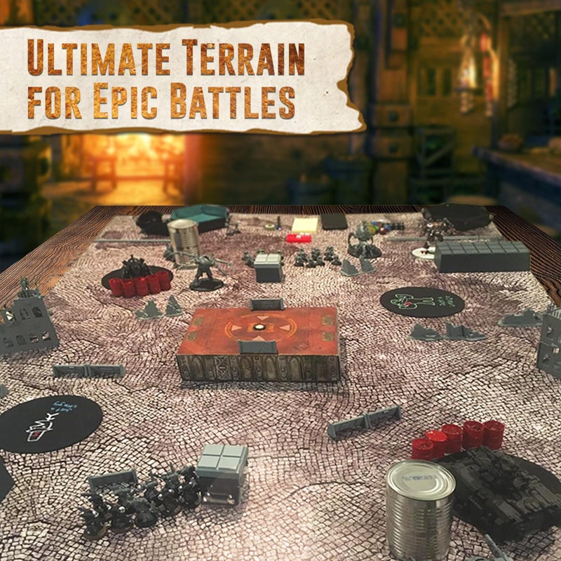 Melee Mats Wargaming Battle Mat, 48"x72" - Terrain for Warhammer 40K, Dungeons and Dragons, Tabletop RPG, Miniatures & Strategy Games - Durable Vinyl Map - Image 4