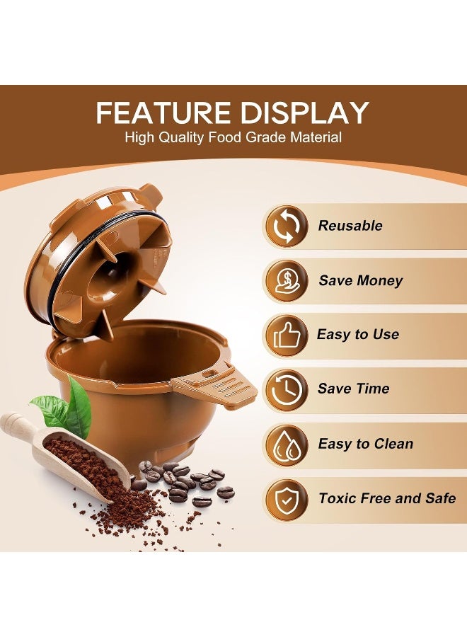 KEEPOW فلتر قهوة قابل لإعادة الاستخدام من KEEPOW لحصة واحدة، سلة تحضير القهوة - Image 3