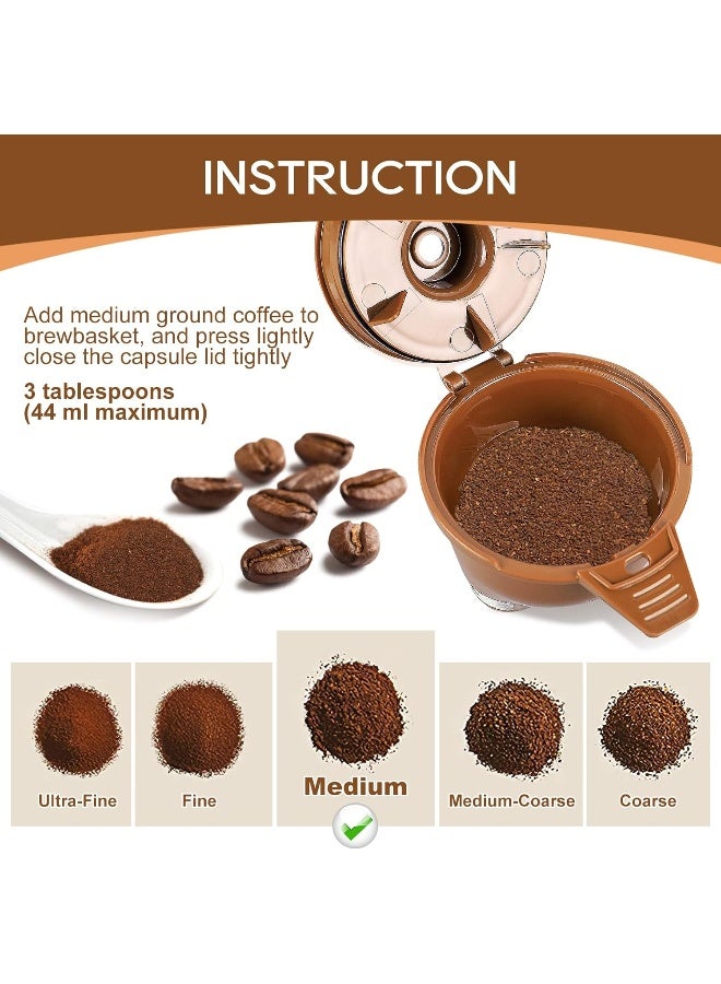 KEEPOW فلتر قهوة قابل لإعادة الاستخدام من KEEPOW لحصة واحدة، سلة تحضير القهوة - Image 4