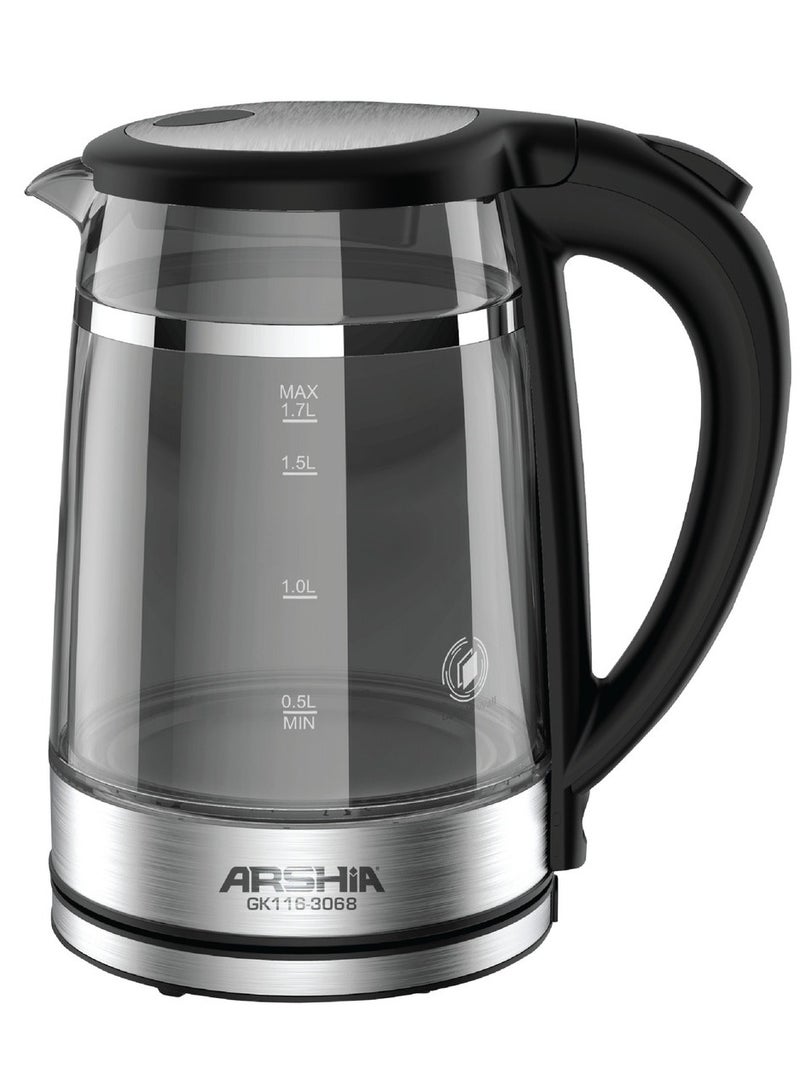 Arshia Titanium Electric Kettle – 1.7L Capacity – Elegant Glass Design - Image 1