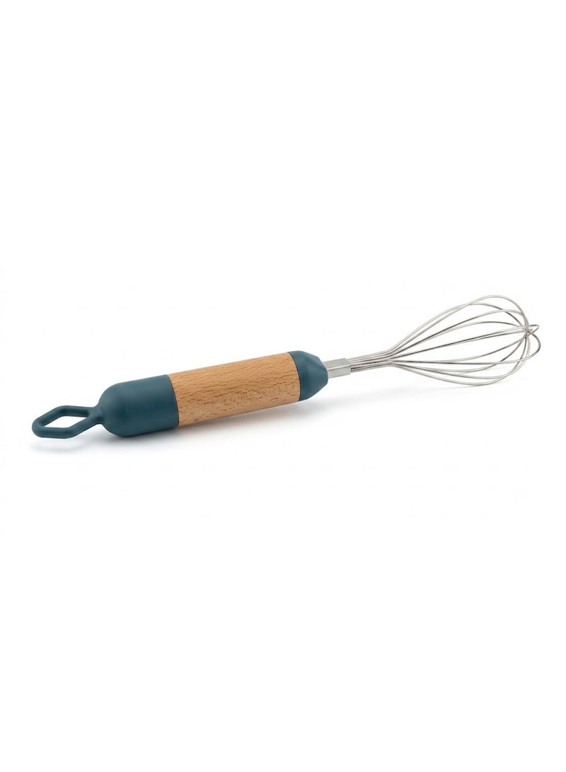 Manual Egg Whisk with Elegant Wooden Handle
