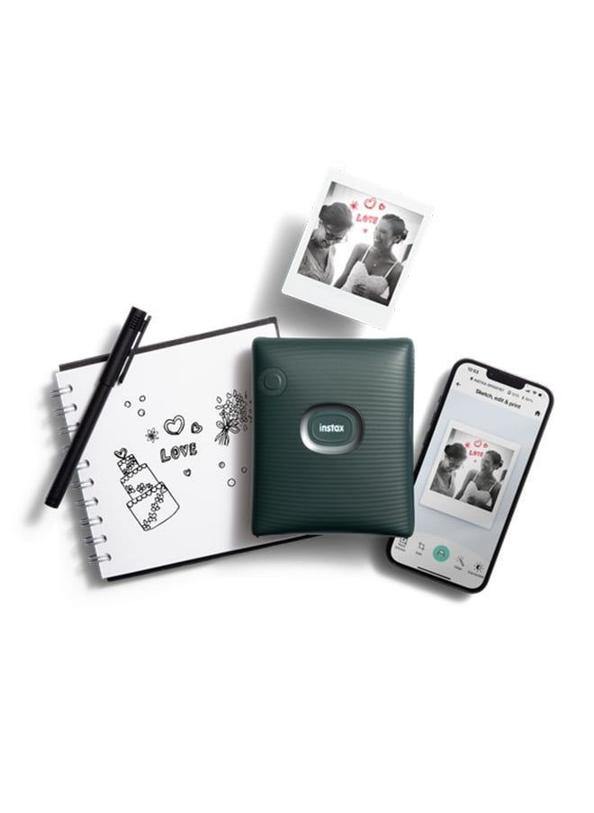 FUJIFILM Instax Square Link Smartphone Printer Photo Kit Green  - Image 4