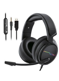 NUBWO N18 Gaming Headset with LED Light,3.5mm Surround Stereo Gaming Headphones with Mic Soft Memory Earmuffs for PC,Laptop  - Image 1