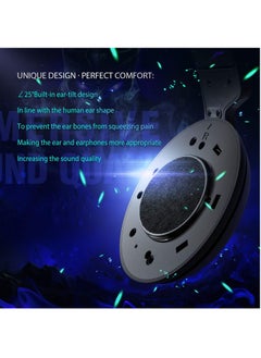 NUBWO N18 Gaming Headset with LED Light,3.5mm Surround Stereo Gaming Headphones with Mic Soft Memory Earmuffs for PC,Laptop  - Image 4
