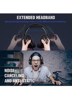 NUBWO N18 Gaming Headset with LED Light,3.5mm Surround Stereo Gaming Headphones with Mic Soft Memory Earmuffs for PC,Laptop  - Image 3