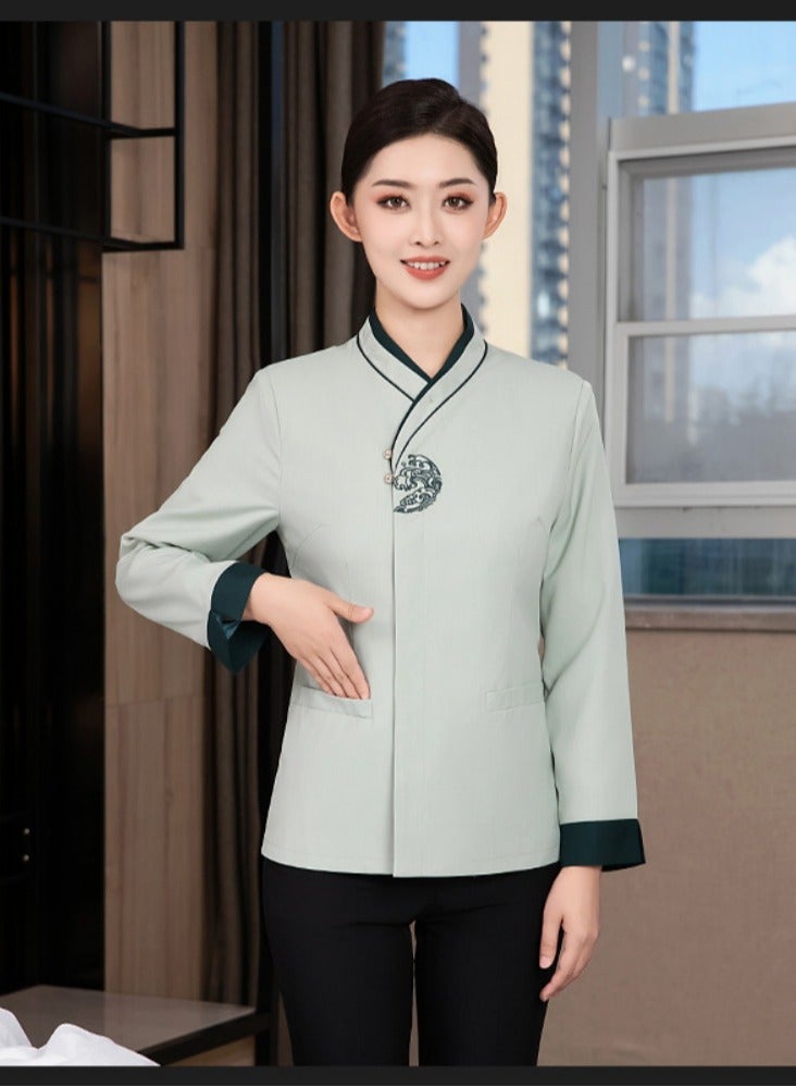 KUYING New Summer Cleaner Work Clothes 