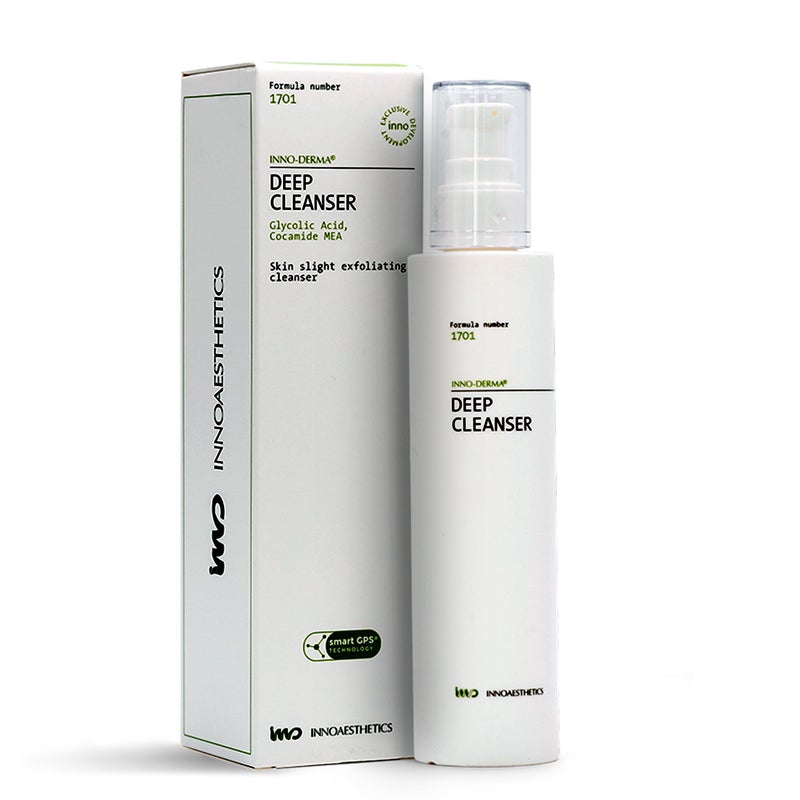 منظف عميق من إينواستيتكس مع حمض الجليكوليك للبشرة الدهنية والمختلطة يعزز إنتاج الكولاجين