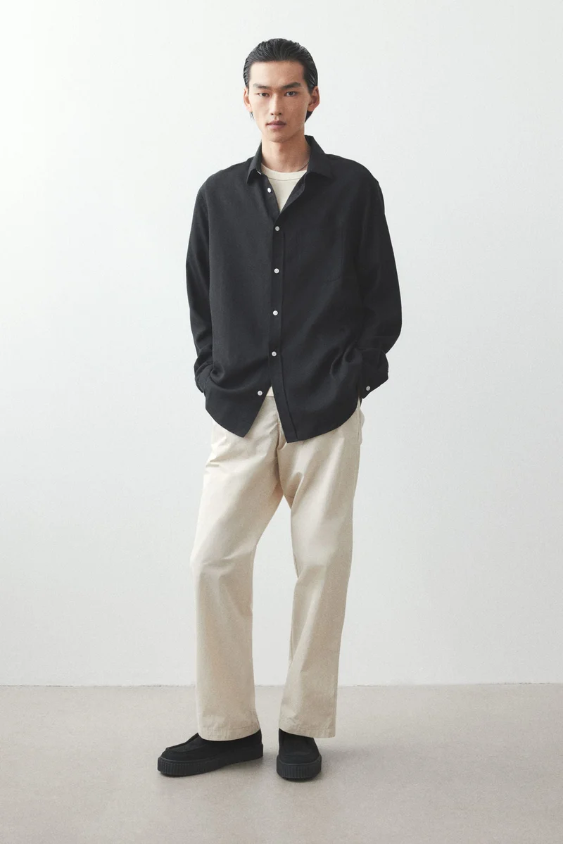 H&M Regular Fit Lyocell-blend shirt