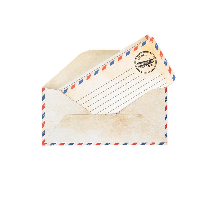 Bargain Paradise 60 Pack Airmail Paper and Envelopes Set - Blue Writing Paper for Invitations, Love Letters, Letters to Troops, Christmas Letter - 8.5 x 11 Inch - Image 4