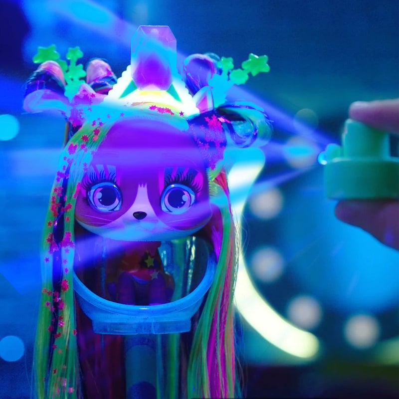 IMC Toys VIP Pets Cats - Elektra- Includes 1 VIP Pets Neon Cat Doll, 10 Surprises, 8 Accessories for Hair Styling | Girls & Kids Age 3+ - Image 5