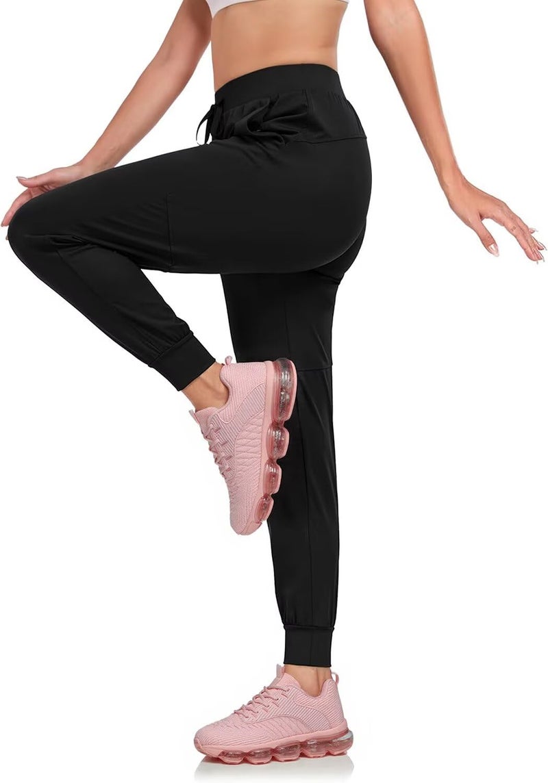 Luogoks Womens Walking Running Shoes Air Cushion Basketball Sneakers Fashion Tennis Breathable Sport Gym Fitness Cross Trainers Shoes Pink 7 - Image 2
