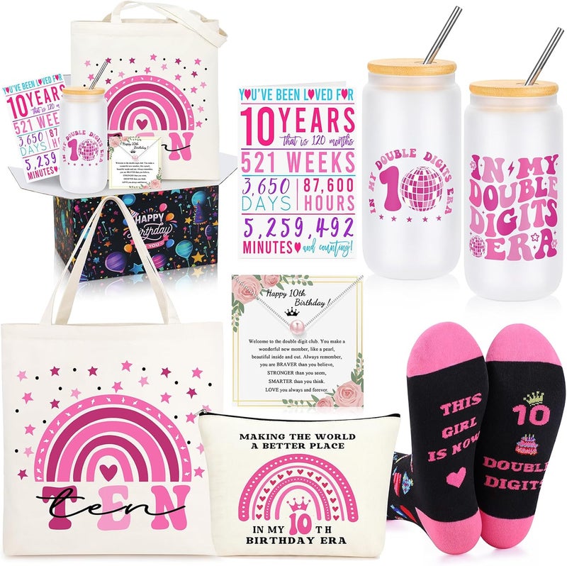 JSENGIFT Gifts for 10 Year Old Beautiful Teen Girl, 10 Year Old Beautiful Teen Girl Birthday Gifts, 10th Birthday Decorations Popular Present - Image 1