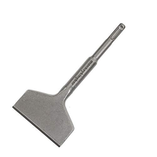 Monkey King Bar - 6.5" x 3" SDS Thinset Scraper & Tile Scraper Chisel - Works with SDS Plus Rotary & Demolition Hammers - Image 1