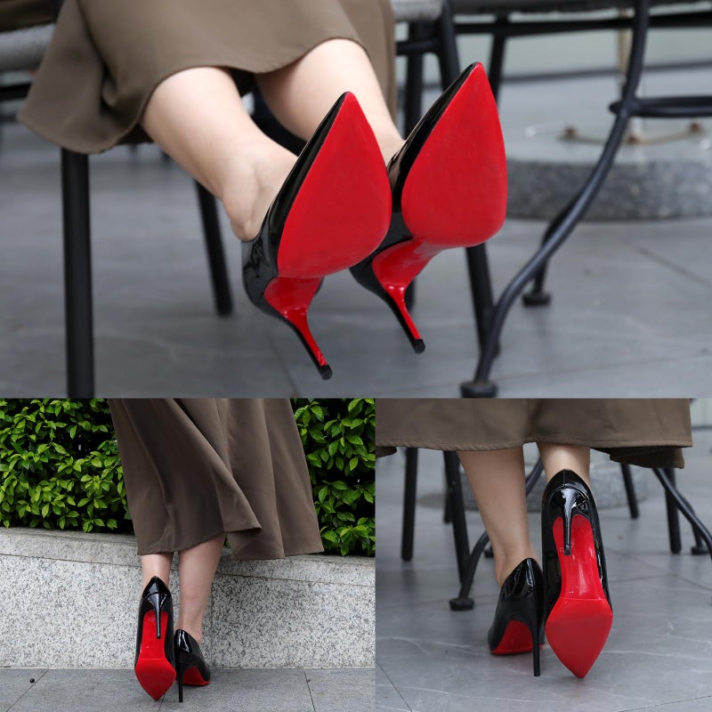 Ashoesert Red Bottoms Shoe Sole Protector, 4 Pcs Self-Adhesive Shoe Bottom Protector for Christian Louboutin High Heels, Shoe Sole Protector Replacement for Louboutin Shoes - Image 4