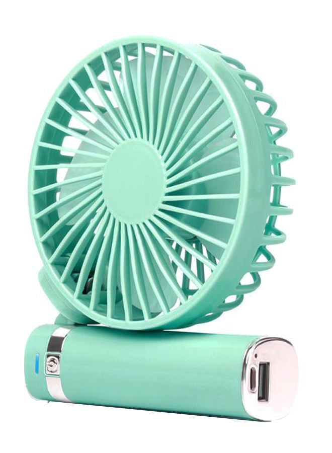 NIBEMINENT Mini Portable Handheld Table Fan Green - Image 2