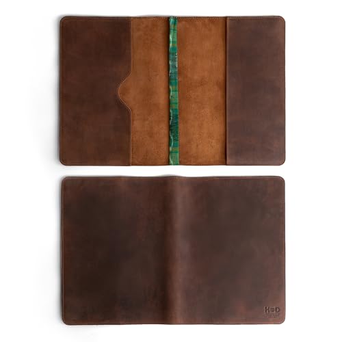 Hide & Drink, Journal Cover Compatible with Moleskine XL (7.5 x 9.75 in) with Strap, Refillable Case, Personal Planner, Full Grain Leather, Handmade Office & Work Essentials (Bourbon Brown) - Image 4