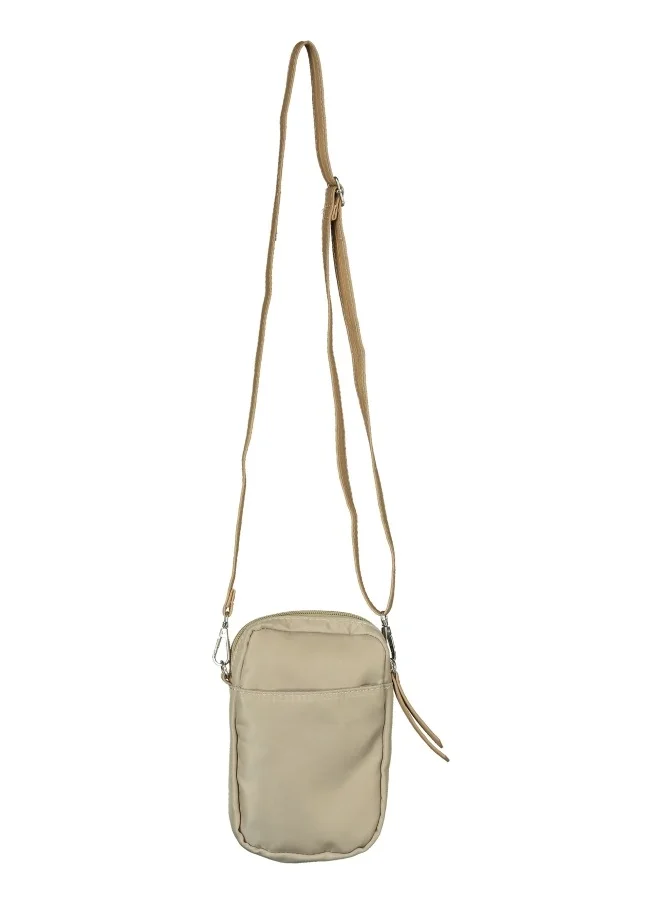 هايليز Beige Nylon Crossbody Bag