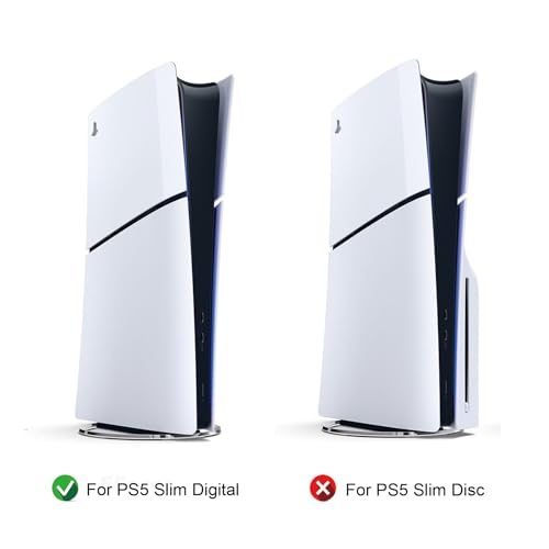 CXWITHY Skin Sticker for PS5 Slim Digital, Protective Vinyl Decal Game Accessories Cover for Console and Controller (Blue) - Image 2