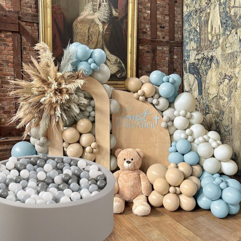 GOGOSO Ball Pit Balls - Plastic Play Pitballs Christmas Pelota Decoration, Grey, Light Grey, White for Baby Gifts Use for Kids Playpen Pool, 2.2 Inch, 100 pcs - Image 5