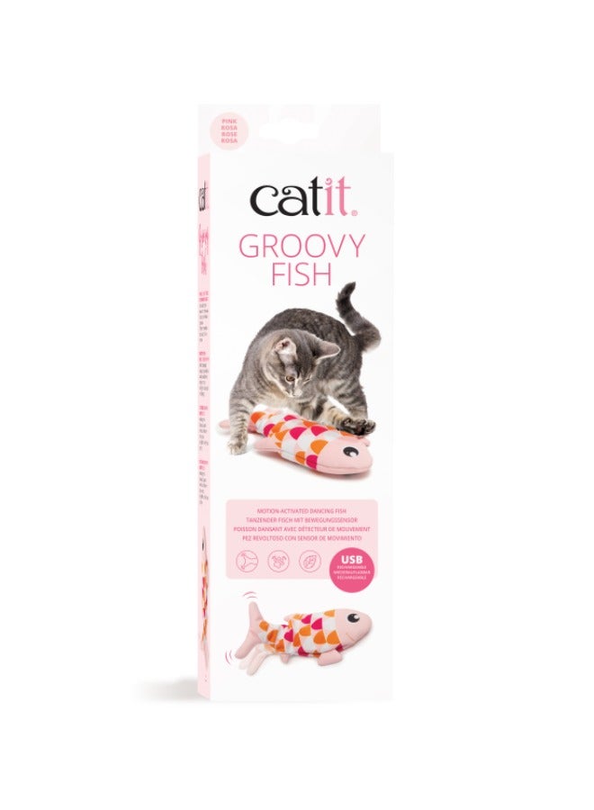 Catit Motion Sensor Fish Toy Pink - Image 4