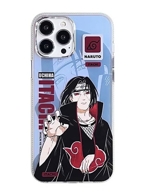 Suitable for iPhone 12 Pro Max Electroplated Fluorescent Laser Phone Case with Naruto Pattern