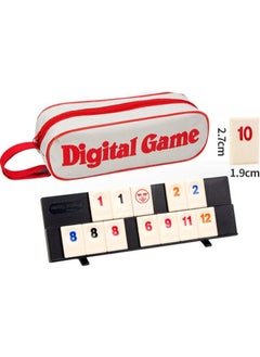 RedMapleTEK Rummy Cube Game, Set With Carrying Bag, Travel Set A Classic Board Game For The Family  - Image 1