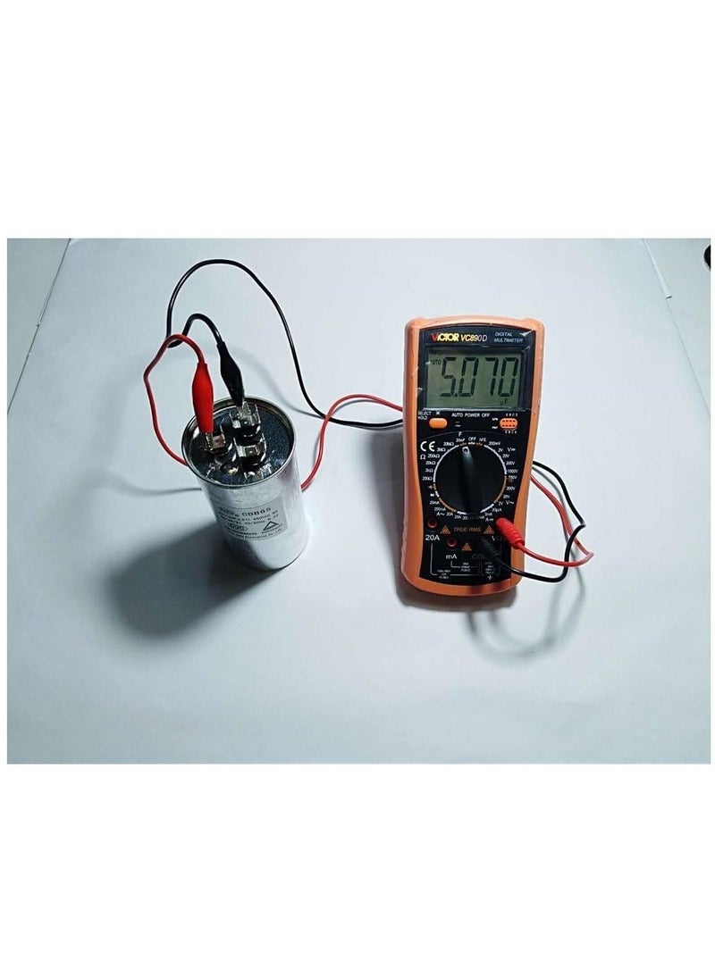 RACO - 55+5 MFD uF Air Conditioner Capacitor Round Aluminum Electrolytic Dual Motor Run Capacitor 450V AC Withstand Voltage for Straight Cool Condenser or Heat Pump - Image 1
