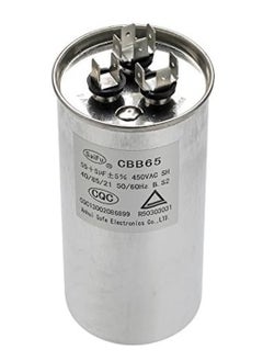 RACO 55+5 MFD uF Air Conditioner Capacitor Round Aluminum Electrolytic Dual Motor Run Capacitor 450V AC Withstand Voltage for Straight Cool Condenser or Heat Pump  - Image 2