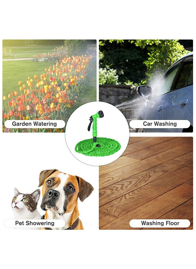 Generic Garden Hoses for Outdoors 100 Feet Expandable Water Hose Flexible Lawn Hose with Connector for Car Washing Garden Watering  - Image 4