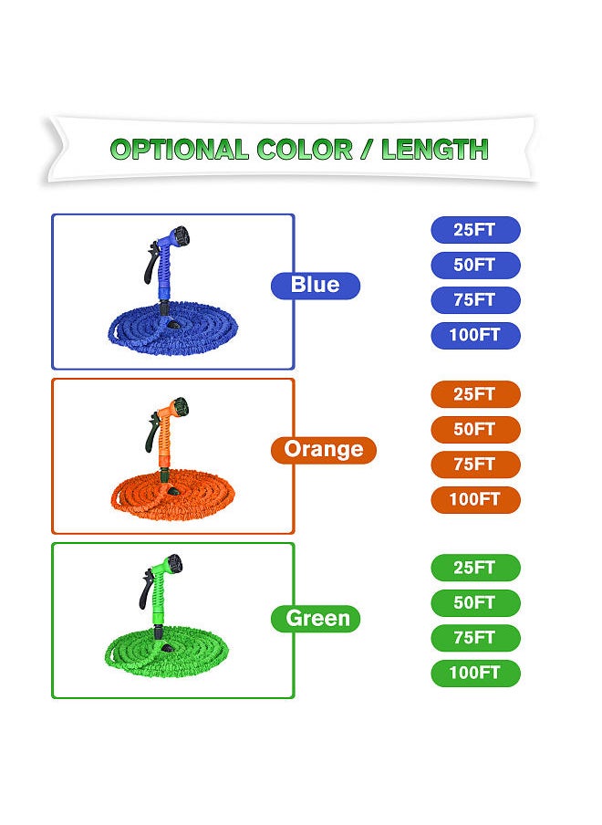 Generic Garden Hoses for Outdoors 100 Feet Expandable Water Hose Flexible Lawn Hose with Connector for Car Washing Garden Watering  - Image 5