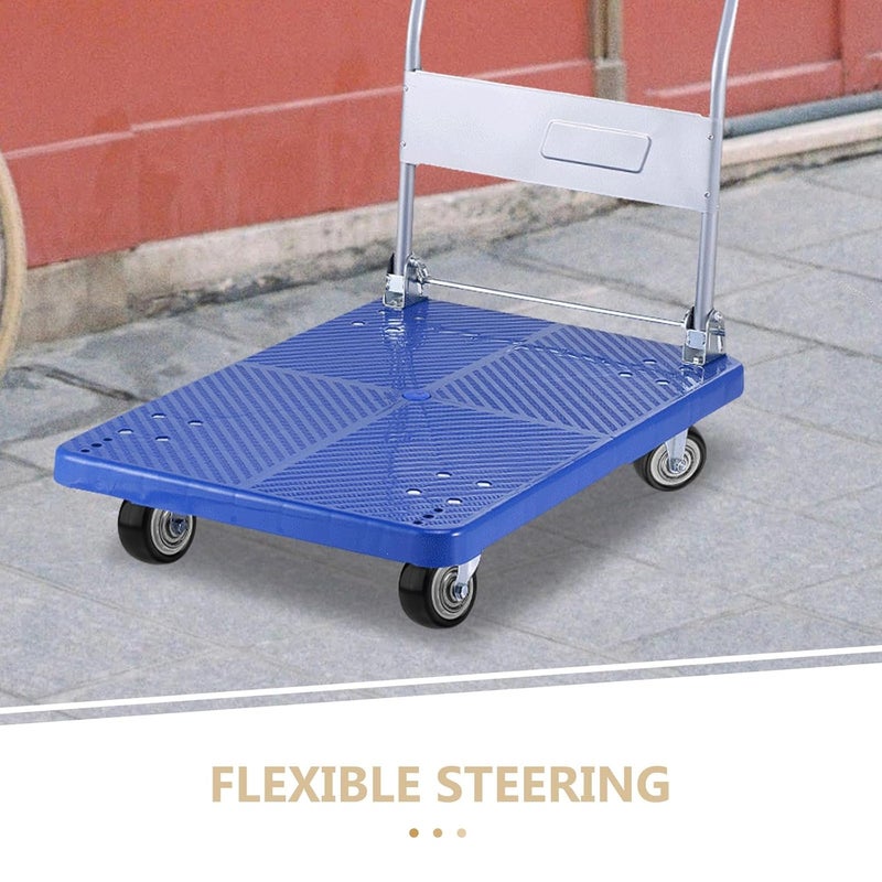 GALPADA 4Pcs 1 5 Inch Black Heavy Duty Silent Swivel Caster Wheels for Hand Trucks Utility Carts - Image 4