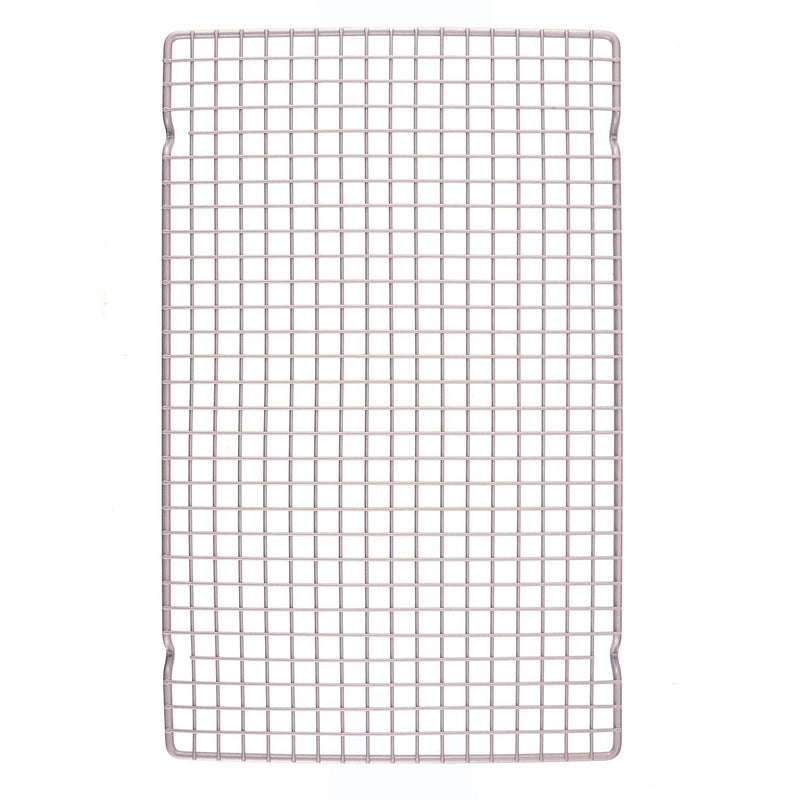 CHEFMADE Baking and Cooling Rack 163Inch NonStick BoldGrid Design Rectangle Wire Rack for Oven Baking Champagne Gold