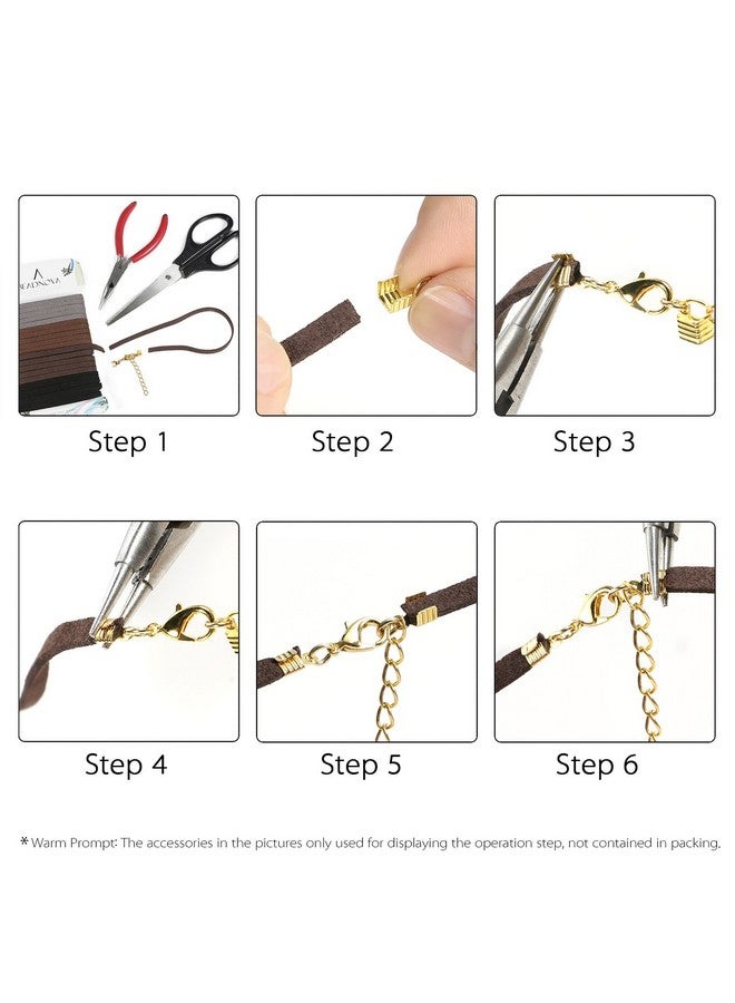 BEADNOVA Leather Cord For Jewelry Making Leather Strips For Crafts Leather String Suede Cord Faux Lace Thread For Bracelets (4 Colors 3.3 Yard 3Mm) - Image 4