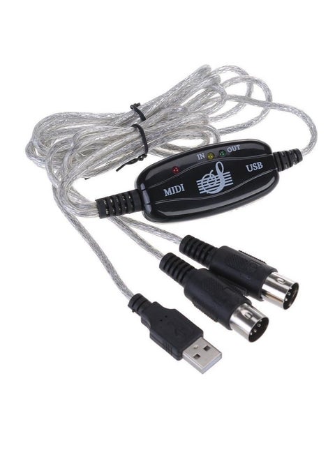 USB MIDI Cable Converter TO PC Music Keyboard Adapter USB TO Keyboard PC MIDI Interface Adapter Cable