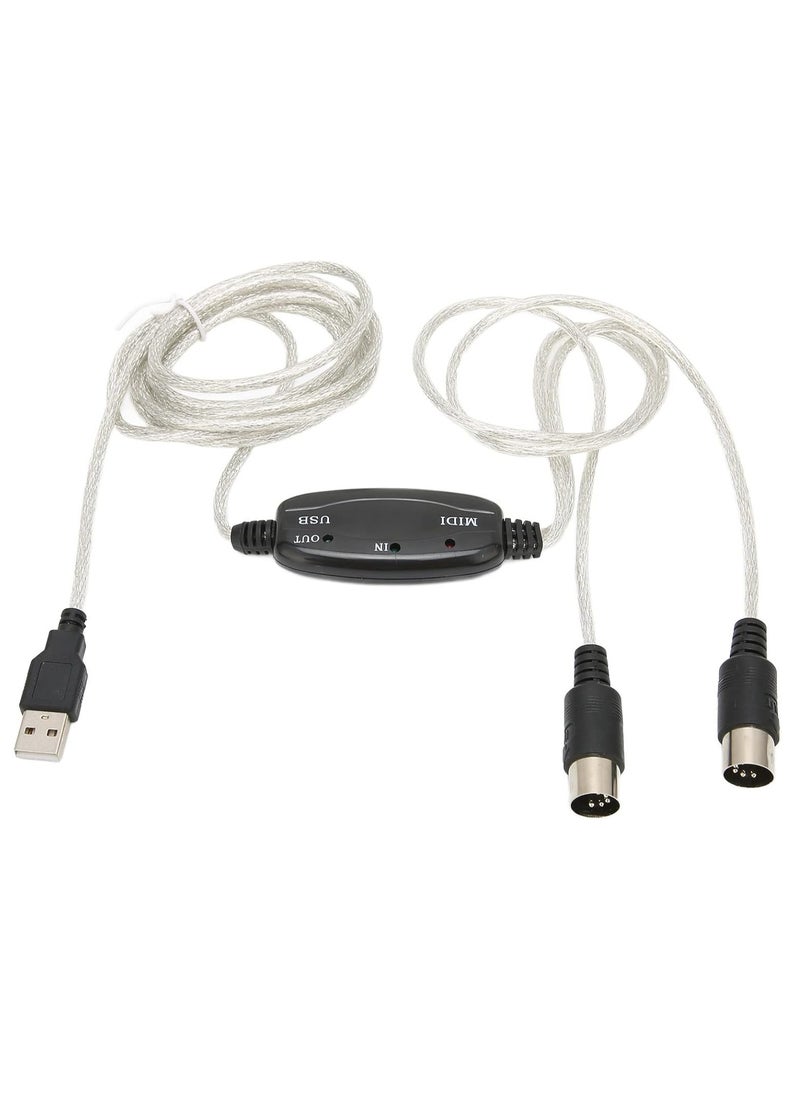 USB MIDI Cable Converter TO PC Music Keyboard Adapter USB TO Keyboard PC MIDI Interface Adapter Cable