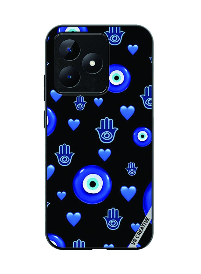 VR CREATIVE Protective Case Cover For Realme C53 Evil Eye Design Multicolour - Image 1